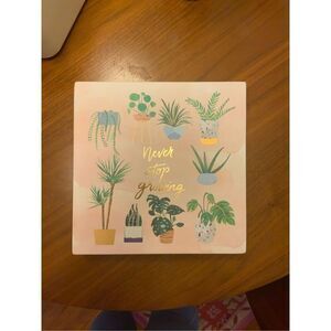 Desk Wall Inspirational Art Plant Theme